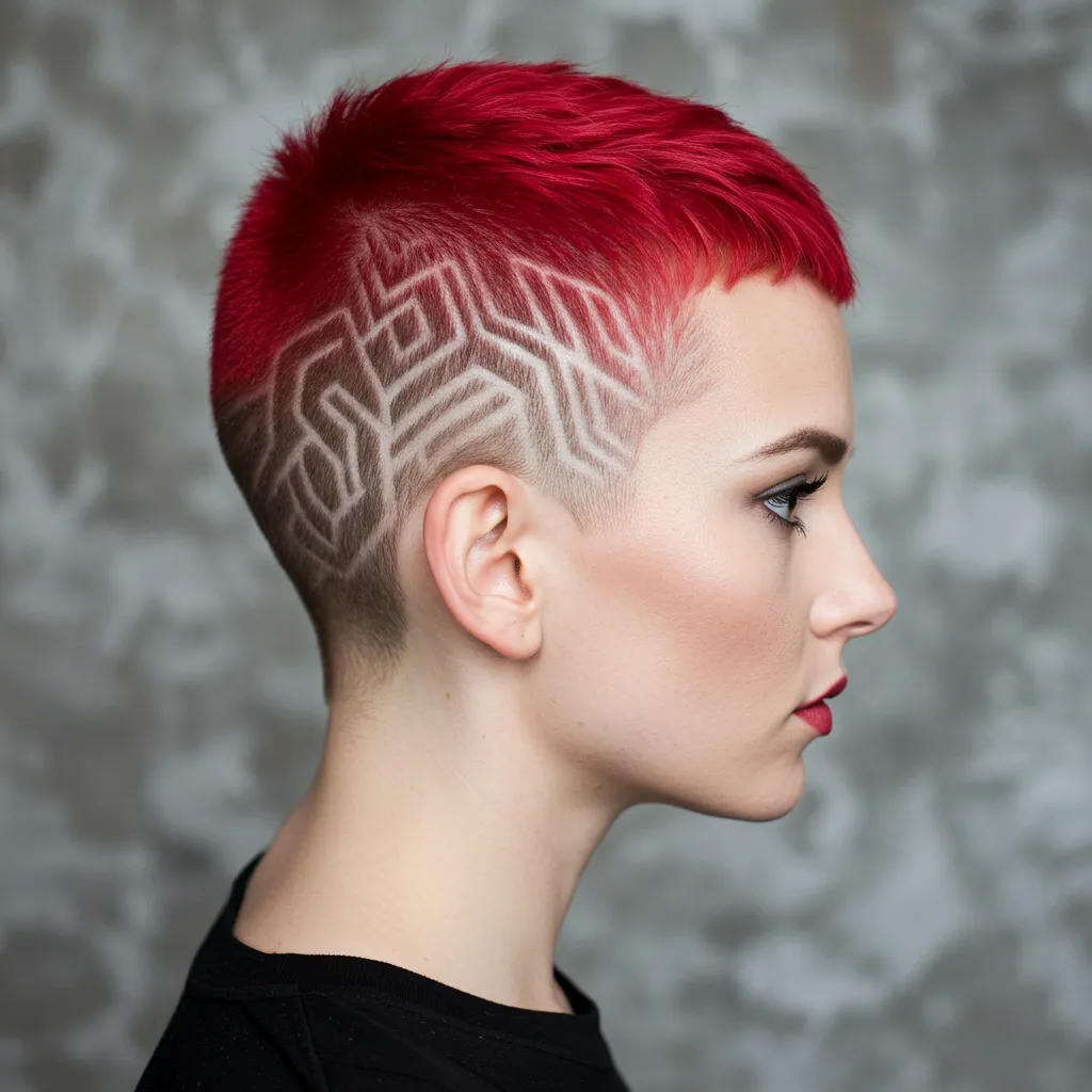 Creative Pattern Buzz Cut - Style 2